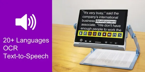 Snow OCR text to speech