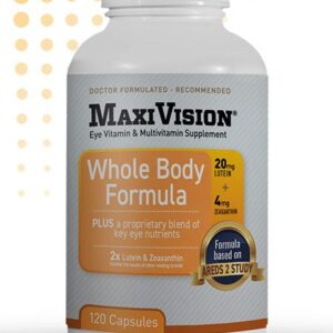 MaxiVision Whole Body Formula 120 Count/1 Month Supply, neutralizing free radicals, combating oxidative stress, boost immunity,  & enhance energy levels