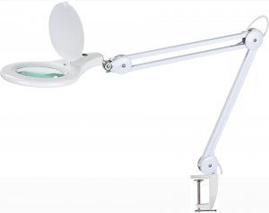 LED Magnifier Lamp 8066LED A Desktop Clamp Tool Optical Lens Optional Magnifying Lamp