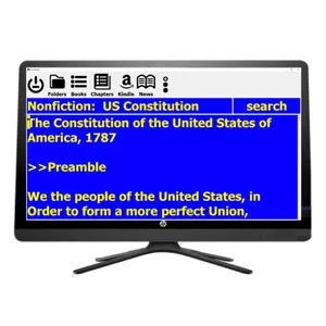 EZ Reader software for the visually impaired and low vision