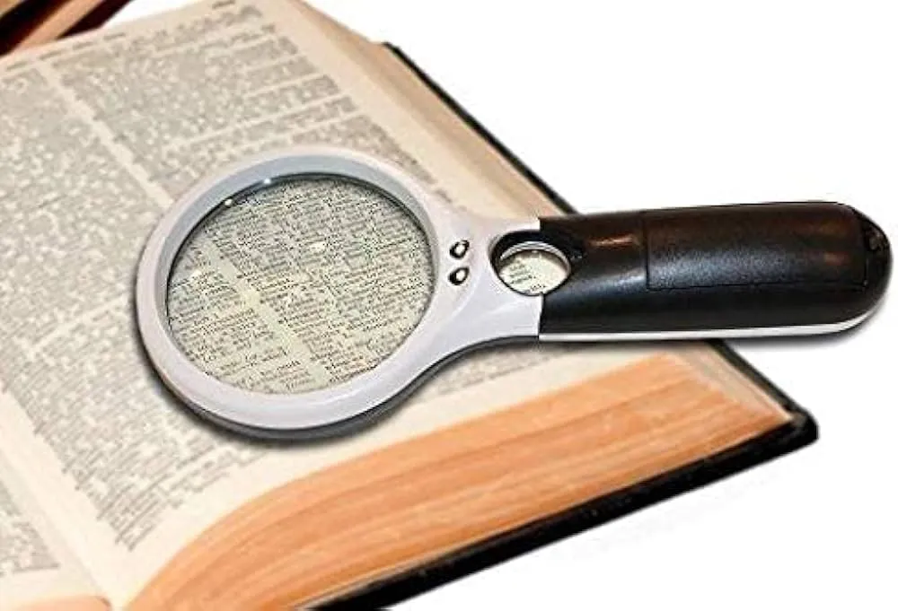 Lighted and Unlighted Hand Held Magnifiers